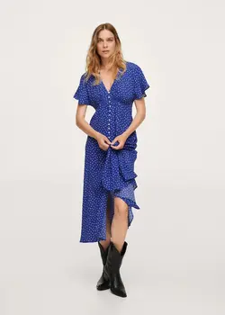 خرید پیراهن میدی زنانه منگو کد 113987 | بانی استایل