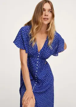 خرید پیراهن میدی زنانه منگو کد 113987 | بانی استایل