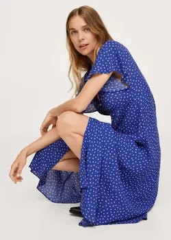 خرید پیراهن میدی زنانه منگو کد 113987 | بانی استایل