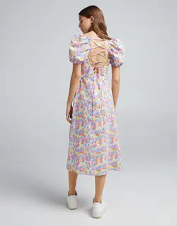 خرید پیراهن نخی زنانه برشکا کد 102999 | فروشگاه اینترنتی بانی استایل