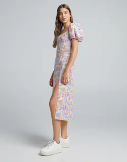 خرید پیراهن نخی زنانه برشکا کد 102999 | فروشگاه اینترنتی بانی استایل