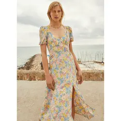 خرید پیراهن طرح دار زنانه استرادیواریوس کد 89068 | فروشگاه اینترنتی بانی استایل