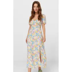 خرید پیراهن طرح دار زنانه استرادیواریوس کد 89068 | فروشگاه اینترنتی بانی استایل