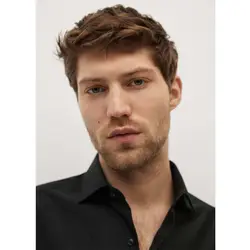 خرید پیراهن نخی آستین بلند مردانه منگو کد 88360 | فروشگاه اینترنتی بانی استایل