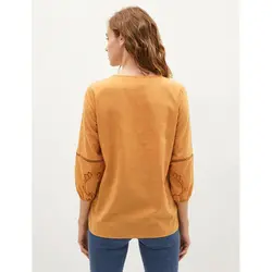 خرید بلوز نخی زنانه ال سی وایکیکی کد 86165 | فروشگاه اینترنتی بانی استایل