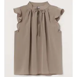 خرید بلوز کرپ زنانه اچ اند ام کد 82343 | فروشگاه اینترنتی بانی استایل