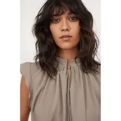 خرید بلوز کرپ زنانه اچ اند ام کد 82343 | فروشگاه اینترنتی بانی استایل