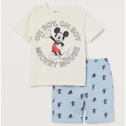 خرید ست تیشرت و شلوارک پسرانه اچ اند ام کد 81247 | بانی استایل