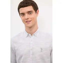 خرید پیراهن نخی مردانه یو اس پولو کد 72743 | فروشگاه اینترنتی بانی استایل