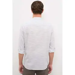 خرید پیراهن نخی مردانه یو اس پولو کد 72743 | فروشگاه اینترنتی بانی استایل