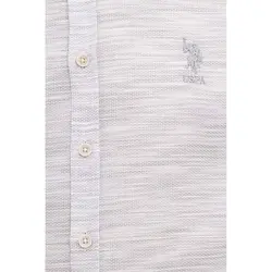 خرید پیراهن نخی مردانه یو اس پولو کد 72743 | فروشگاه اینترنتی بانی استایل