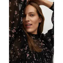 خرید پیراهن کوتاه گلدار زنانه منگو کد 68147 | فروشگاه اینترنتی بانی استایل