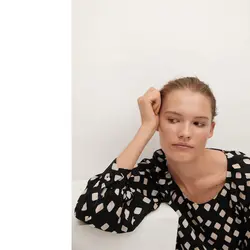 خرید بلوز یقه گرد زنانه منگو کد 67824 | فروشگاه اینترنتی بانی استایل