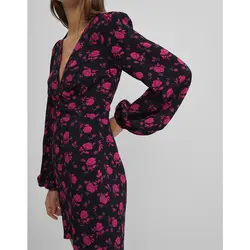 خرید پیراهن گلدار زنانه برشکا کد 66214 | فروشگاه اینترنتی بانی استایل