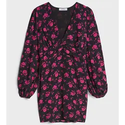 خرید پیراهن گلدار زنانه برشکا کد 66214 | فروشگاه اینترنتی بانی استایل