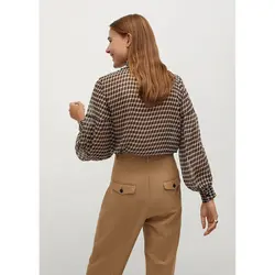 خرید بلوز طرح دار زنانه منگو کد 67360 | فروشگاه اینترنتی بانی استایل