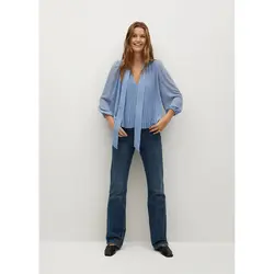 خرید بلوز پلیسه دار زنانه منگو کد 67476 | فروشگاه اینترنتی بانی استایل