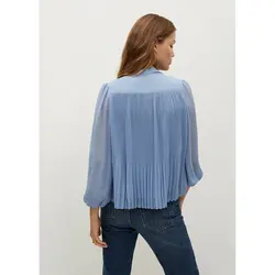 خرید بلوز پلیسه دار زنانه منگو کد 67476 | فروشگاه اینترنتی بانی استایل