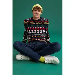 خرید پلیور طرح کریسمس مردانه دفکتو کد 56602 | فروشگاه اینترنتی بانی استایل