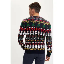 خرید پلیور طرح کریسمس مردانه دفکتو کد 56602 | فروشگاه اینترنتی بانی استایل