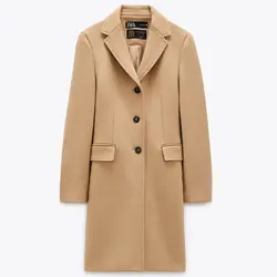 خرید پالتو پشمی زنانه زارا کد 55098 | فروشگاه اینترنتی بانی استایل