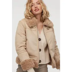 خرید کاپشن کوتاه زنانه اچ اند ام کد 54128 | فروشگاه اینترنتی بانی استایل