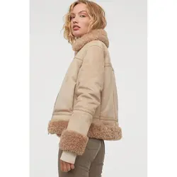 خرید کاپشن کوتاه زنانه اچ اند ام کد 54128 | فروشگاه اینترنتی بانی استایل