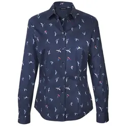 خرید شومیز طرح دار زنانه اسمارا کد 30060 | فروشگاه اینترنتی بانی استایل