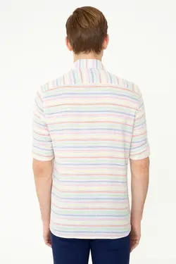 خرید پیراهن راه راه مردانه یو اس پولو کد 229737 | بانی استایل