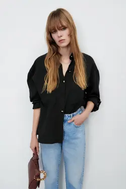 خرید شومیز آستین بلند زنانه زارا کد 225715 | بانی استایل