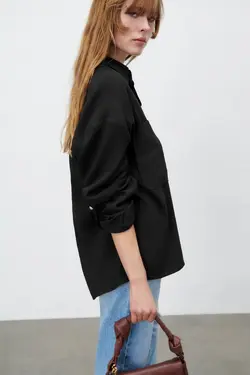 خرید شومیز آستین بلند زنانه زارا کد 225715 | بانی استایل