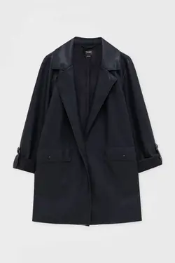 خرید کت چرم زنانه پول اند بیر کد 216269 | بانی استایل