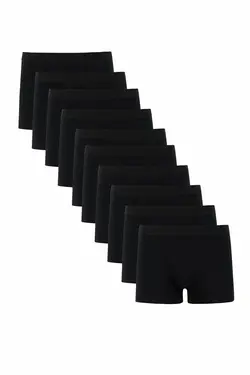 خرید شورت باکسر مردانه بسته 10 عددی دفکتو کد 125556 | بانی استایل