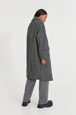 خرید پالتو طرح دار زنانه پول اند بیر کد 197229 | بانی استایل