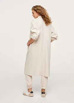 خرید بارانی جین زنانه منگو کد 181484 | بانی استایل