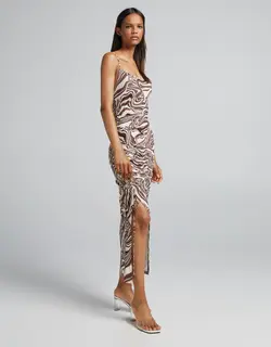 خرید پیراهن میدی زنانه برشکا کد 103251 | فروشگاه اینترنتی بانی استایل