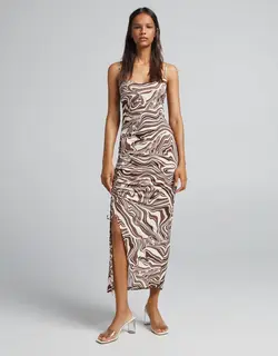 خرید پیراهن میدی زنانه برشکا کد 103251 | فروشگاه اینترنتی بانی استایل