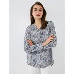 خرید بلوز طرح دار زنانه ال سی وایکیکی کد 85989 | فروشگاه اینترنتی بانی استایل