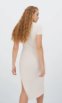 خرید پیراهن میدی زنانه استرادیواریوس کد 244485 | بانی استایل