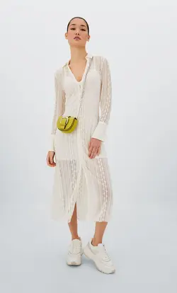 خرید پیراهن میدی زنانه استرادیواریوس کد 244477 | بانی استایل