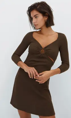 خرید پیراهن یقه هفت زنانه استرادیواریوس کد 244445 | بانی استایل