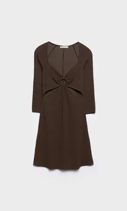 خرید پیراهن یقه هفت زنانه استرادیواریوس کد 244445 | بانی استایل