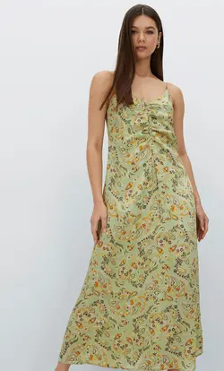 خرید پیراهن میدی زنانه استرادیواریوس کد 244437 | بانی استایل