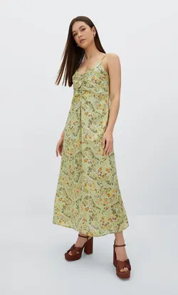 خرید پیراهن میدی زنانه استرادیواریوس کد 244437 | بانی استایل