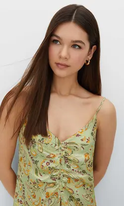 خرید پیراهن میدی زنانه استرادیواریوس کد 244437 | بانی استایل