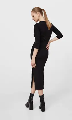 خرید پیراهن میدی زنانه استرادیواریوس کد 244436 | بانی استایل