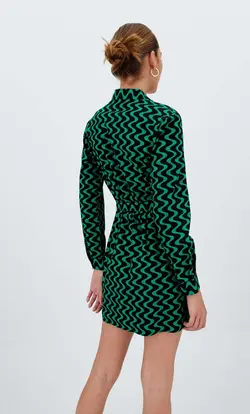 خرید پیراهن طرح دار زنانه استرادیواریوس کد 244427 | بانی استایل