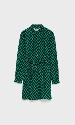 خرید پیراهن طرح دار زنانه استرادیواریوس کد 244427 | بانی استایل