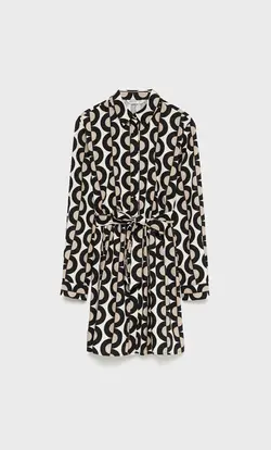 خرید پیراهن طرح دار زنانه استرادیواریوس کد 244428 | بانی استایل