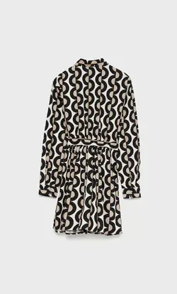 خرید پیراهن طرح دار زنانه استرادیواریوس کد 244428 | بانی استایل